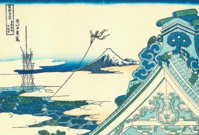 Tempio Asakusa Hongan-ji nella capitale orientale da Katsushika Hokusai